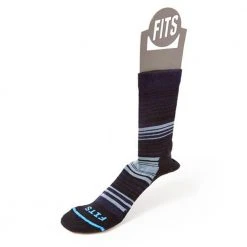 FITS Women's Casual Infinity Stripe Crew Socks