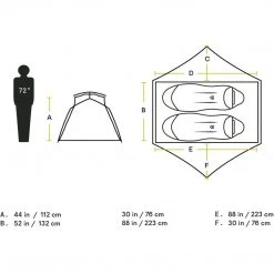 NEMO Equipment Aurora 2-Person Backpacking Tent & Footprint