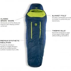 NEMO Equipment Camp & Hike Men's Forte 20 Synthetic Sleeping Bag - Regular 9 NEMO Equipment Camp & Hike Men's Forte 20 Synthetic Sleeping Bag - Regular