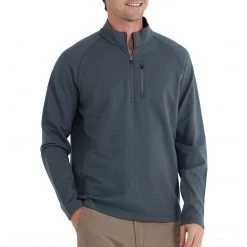 Free Fly Men's Bamboo Heritage Fleece Quarter Zip