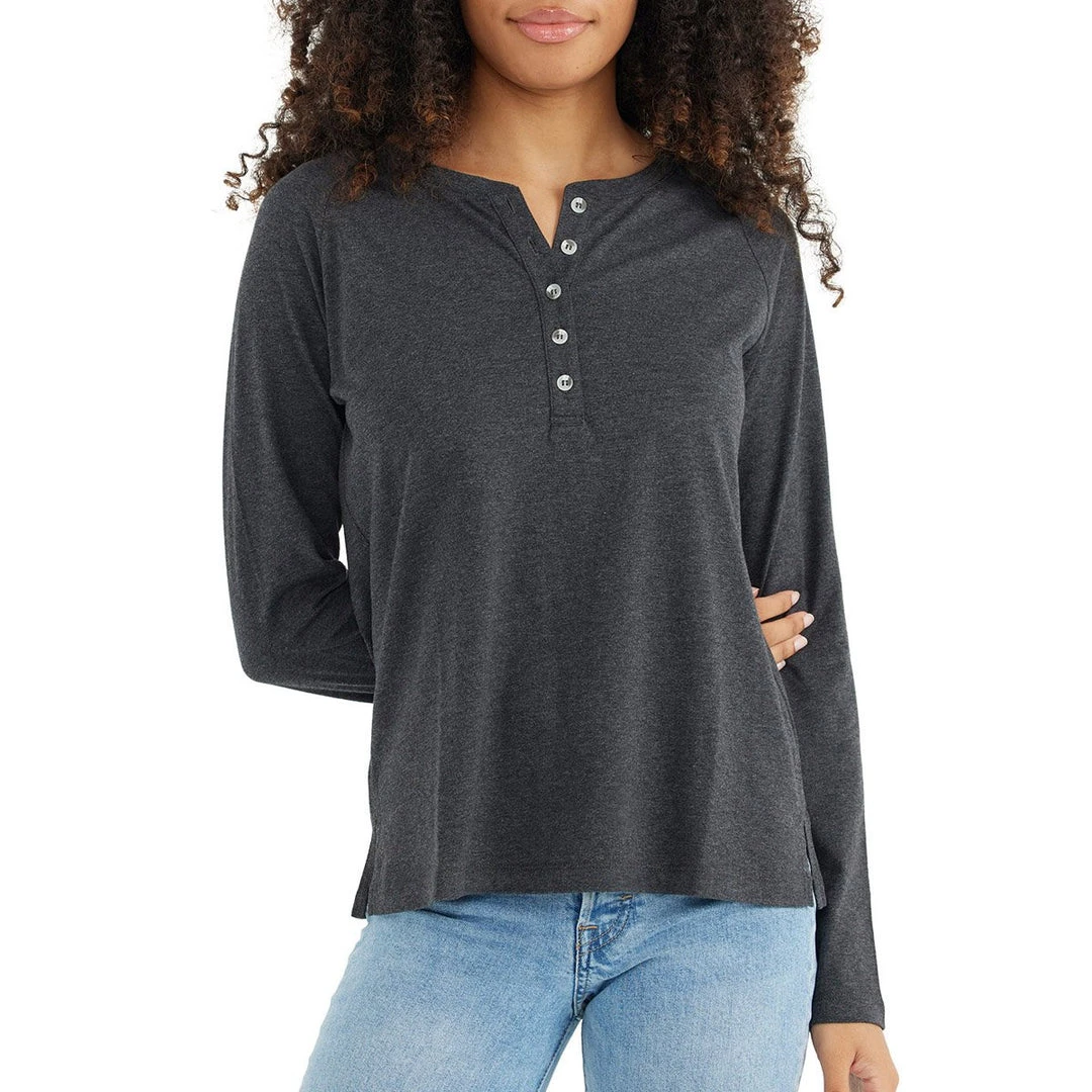 Free Fly Women's Bamboo Heritage Henley 3 Free Fly Women's Bamboo Heritage Henley