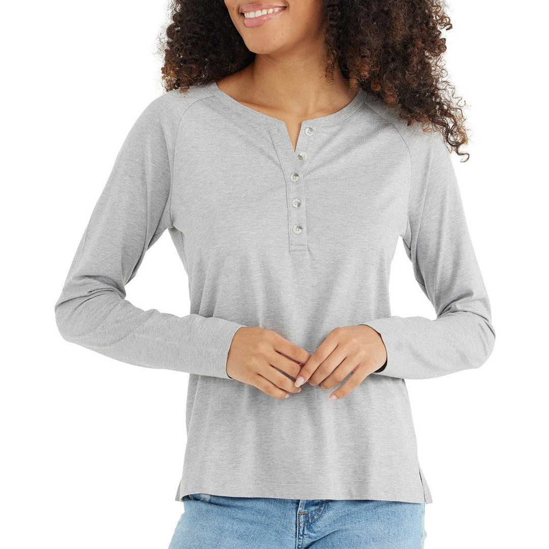 Free Fly Women's Bamboo Heritage Henley 6 Free Fly Women's Bamboo Heritage Henley