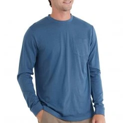 Free Fly Men's Bamboo Heritage Pocket Long Sleeve