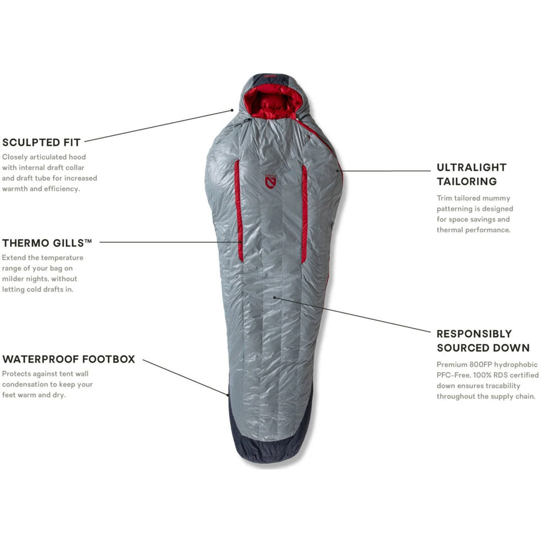 NEMO Equipment Camp & Hike Men's Kayu 15 Down Sleeping Bag - Long 9 NEMO Equipment Camp & Hike Men's Kayu 15 Down Sleeping Bag - Long