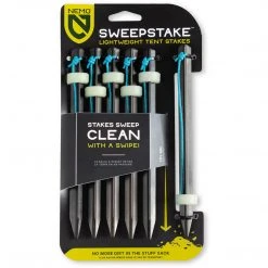 NEMO Equipment Camp & Hike Sweepstake Lightweight Tent Stakes 6-Pack
