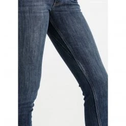 DU/ER Women's Performance Denim Mid Rise Slim Straight
